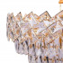 Candelabru Cristal WINDSOR Eleganza 8x E14, Diametru 49cm, Auriu Lucios, Inaltime Reglabila [4]