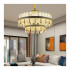 Candelabru LED Pollux cu Telecomanda, 300W, Diametru 75cm Auriu, Cristal, Dimabila [2]