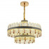 Candelabru LED Pollux cu Telecomanda, 300W, Diametru 75cm Auriu, Cristal, Dimabila [3]