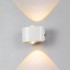 Fantas Aplica LED de Exterior si Interior, 2 Surse x 1W, IP65, Metalic, Alb, 3000K [2]
