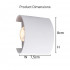 Fantas Aplica LED de Exterior si Interior, 2 Surse x 1W, IP65, Metalic, Alb, 3000K [4]