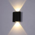 Fantas Aplica LED de Exterior si Interior, 2 Surse x 1W, IP65, Metalic, Negru, 3000K [2]