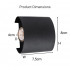 Fantas Aplica LED de Exterior si Interior, 2 Surse x 1W, IP65, Metalic, Negru, 3000K [4]