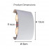 Fantas Aplica LED de Exterior si Interior, 4 Surse x 1W, IP65, Metalic, Alb, 3000K [4]
