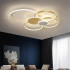 Lustra LED cu telecomanda KILLIAN 200W, 6 Cercuri, lumina Rece/Calda/Neutra, Dimabila, Auriu Alb [2]