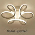 Lustra LED PANZEA 36W, lumina Rece/Calda/Neutra, Alb [4]