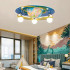 Lustra Beti, 3*E27, Albastru, Lemn [2]