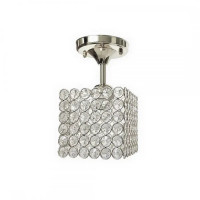 Lustra Catrina, 1*E27, Crom, Metal si Cristal