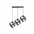 Lustra Forma Cub, STRUKTUR Linear Trio, 3x E27, Negru, Metal [2]
