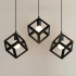 Lustra Forma Cub, STRUKTUR Linear Trio, 3x E27, Negru, Metal [3]