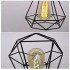 Lustra Forma Diamant, STRUKTUR, 3xE27, Negru, Metal [4]
