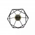 Lustra Forma Diamant, STRUKTUR, 3xE27, Negru, Metal [5]