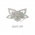 Lustra LED cu telecomanda DALIA 170W, 5 Petale, lumina Rece/Calda/Neutra, Dimabila, Alb [3]