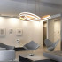Lustra LED suspendata cu telecomanda INFINITY LOOP 120W, lumina Rece/Calda/Neutra, Dimabila, Alb, Inaltime Reglabila [2]