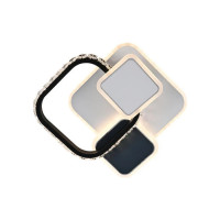 Lustra LED cu cristal GELLA 48W, Patrata, lumina Rece/Calda/Neutra, Alb Negru Lustra LED cu cristal GELLA 48W, Patrata, lumina Rece/Calda/Neutra, Alb Negru