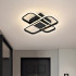 Lustra LED cu telecomanda ANICA 52W, 2 Elemente, lumina Rece/Calda/Neutra, Dimabila, Negru [2]