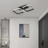 Lustra LED VERTEX 11W, 2 Patrate, Liniara, lumina Rece/Calda/Neutra, Neagra [2]