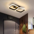 Lustra LED VERTEX 11W, 2 Patrate, Liniara, lumina Rece/Calda/Neutra, Neagra [4]