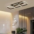 Lustra LED VERTEX 32W, 3 Patrate, Liniara, lumina Rece/Calda/Neutra, Neagra [2]