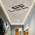 Lustra LED VERTEX 32W, 3 Patrate, Liniara, lumina Rece/Calda/Neutra, Neagra [3]