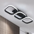 Lustra LED VERTEX 32W, 3 Patrate, Liniara, lumina Rece/Calda/Neutra, Neagra [4]