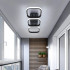Lustra LED VERTEX 32W, 3 Patrate, Liniara, lumina Rece/Calda/Neutra, Neagra [5]