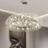 Candelabru Cristal MINUET 12x G9, Diametru 60cm, Argintiu Lucios, Inaltime Reglabila [2]