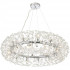 Candelabru Cristal MINUET 12x G9, Diametru 60cm, Argintiu Lucios, Inaltime Reglabila [5]
