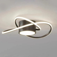 Lustra LED MIMA 30W, lumina Rece/Calda/Neutra, Negru