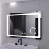 Oglinda LED Rectangulara, 90x60cm, Souverain MotionGlow Marcello, Sistem Dezaburire, Ceas & Termometru, Lupa Cosmetica, Dimabila [5]