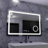 Oglinda LED Rectangulara, 90x60cm, Souverain MotionGlow Marcello, Sistem Dezaburire, Ceas & Termometru, Lupa Cosmetica, Dimabila [3]