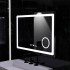 Oglinda LED Rectangulara, 90x60cm, Souverain MotionGlow Marcello, Sistem Dezaburire, Ceas & Termometru, Lupa Cosmetica, Dimabila [2]