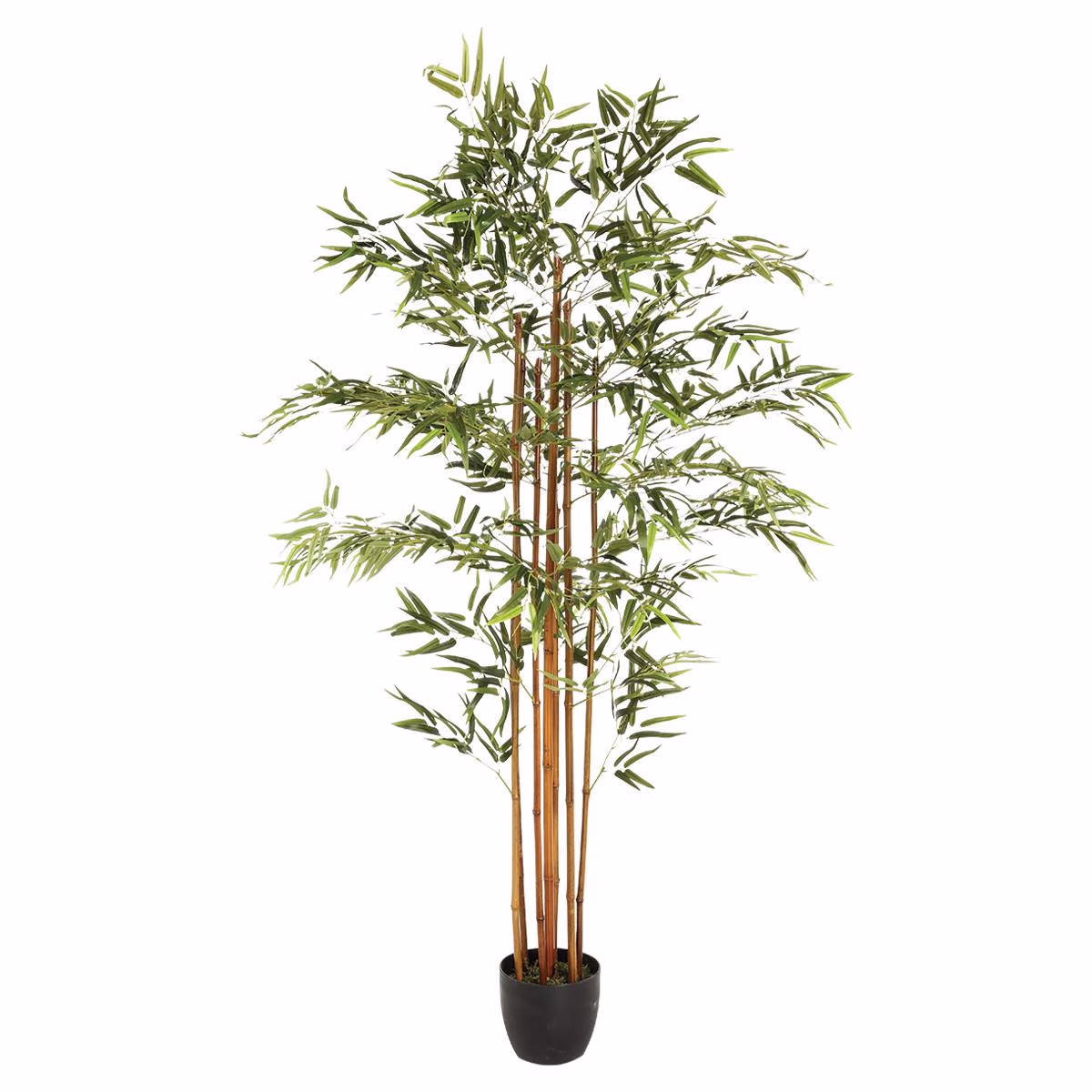 Planta artificiala Atmosphera Bambou cu ghiveci, bambus, 105x98x185 cm, verde
