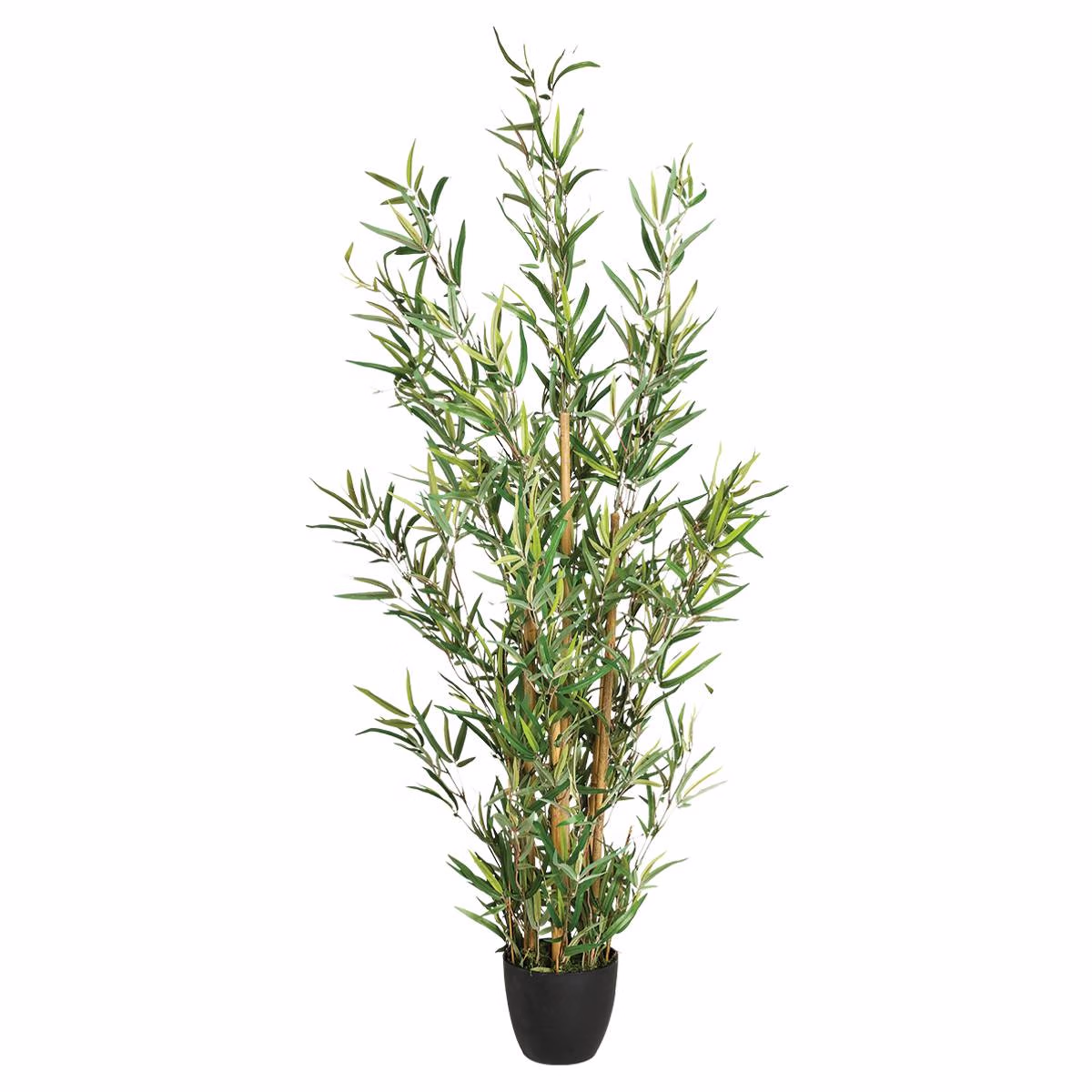 Planta artificiala Atmosphera Bambou cu ghiveci, bambus, 65x56x120 cm, verde