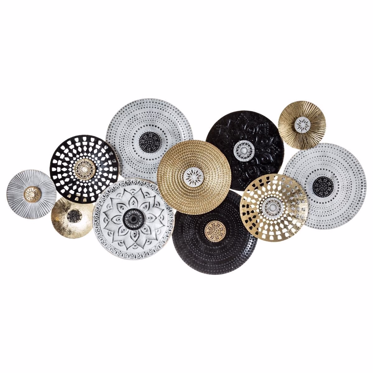 Decoratiune de perete Atmosphera Ivo din metal, 134x68 cm, multicolor