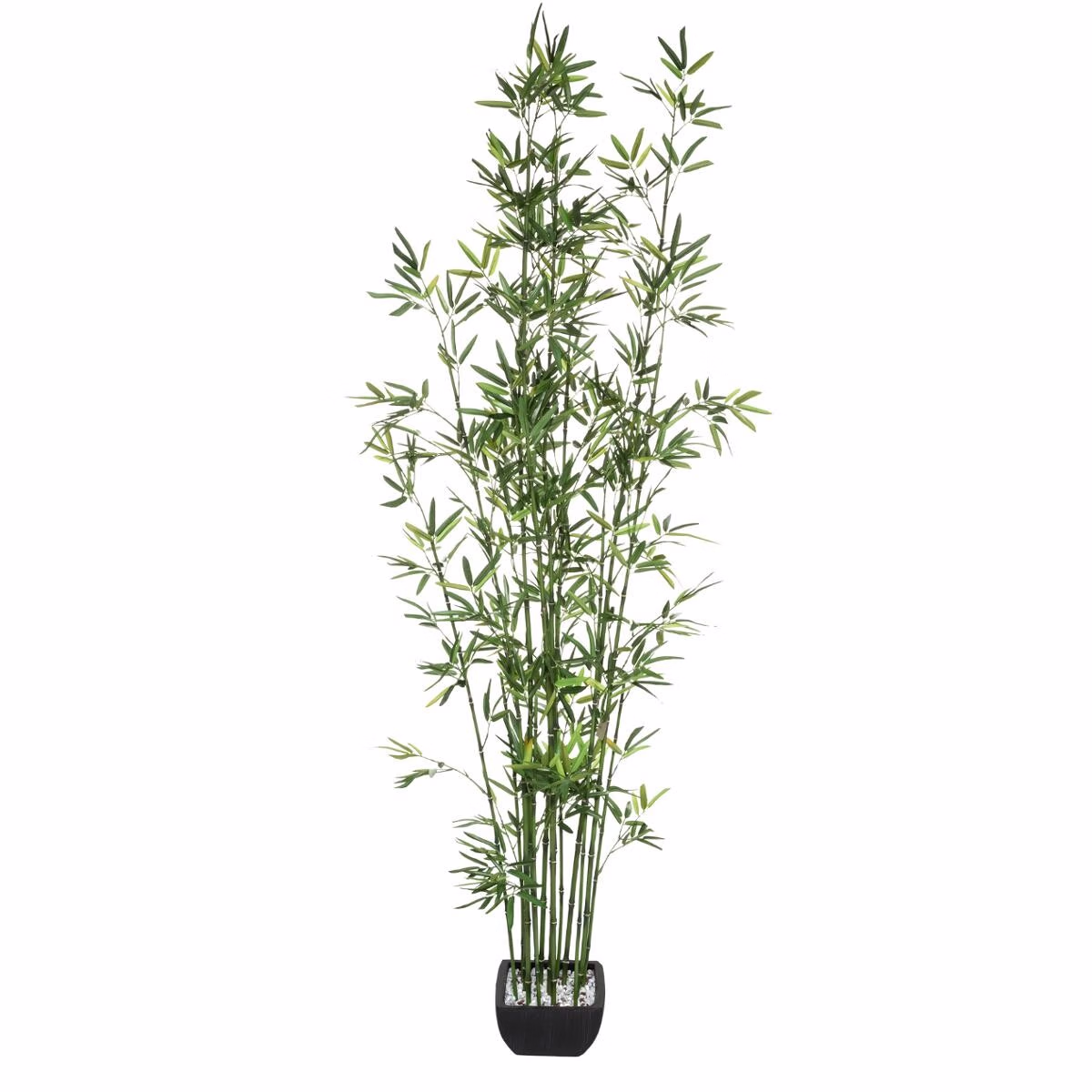 Planta artificiala Atmosphera bambus cu ghiveci ceramic, 180 cm, verde